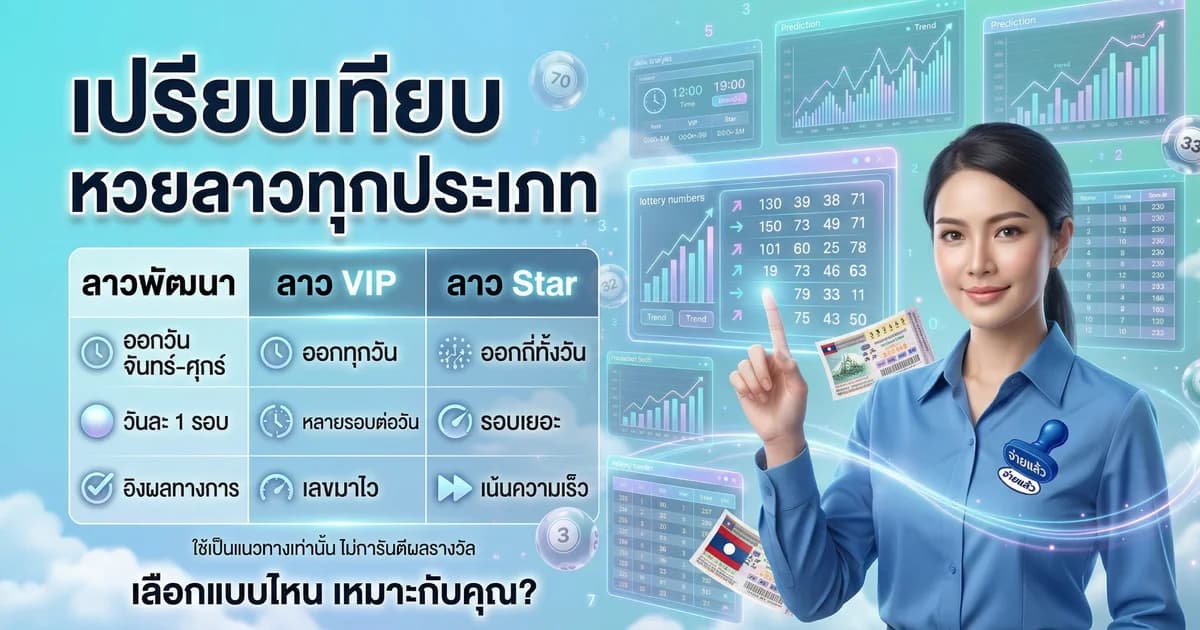 หวยลาวพัฒนา VIP Star HD ต่างกันยังไง เล่นแบบไหนดี